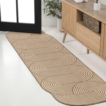 Margot Modern Geometric Arch Stripe Area Rug